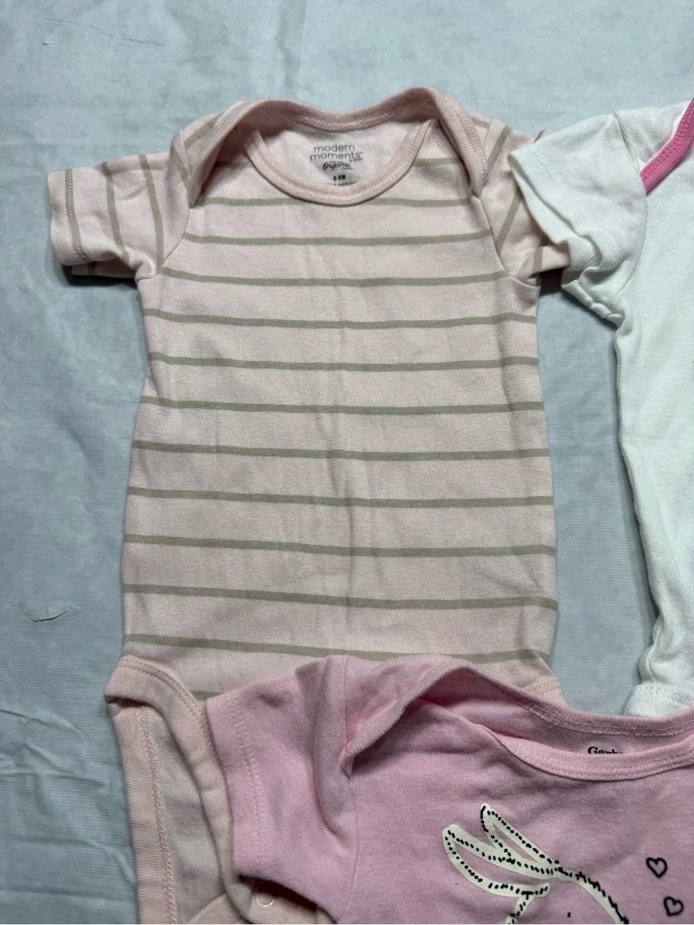Baby Girl Pink Bodysuits Bundle Size 6-9 Months